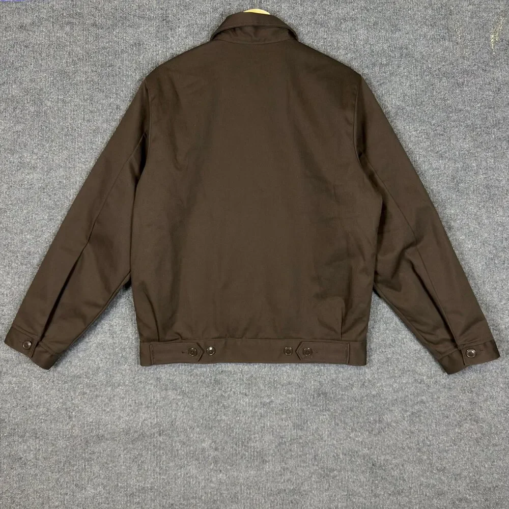 Dickies Mens Eisenhower Icons Work Jacket Small Brown Quilted Lined Workwear